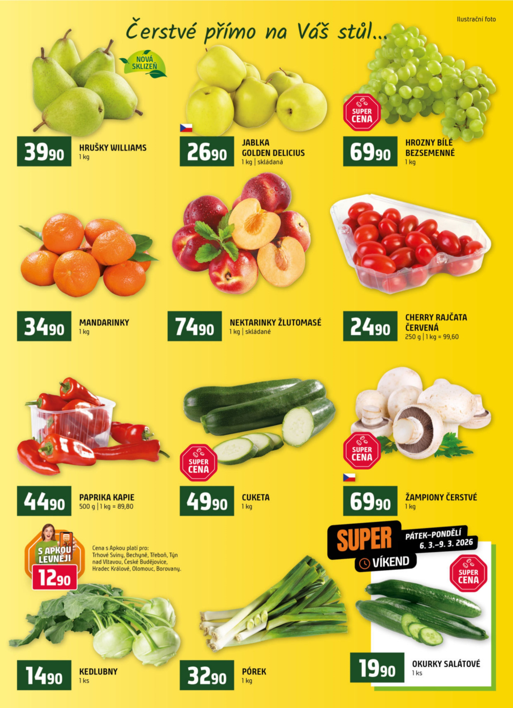 Leták Terno leták - České Budějovice, Hradec Králové, Olomouc, Týn nad Vltavou, Třeboň, Bechyně, Trhové Sviny, Borovany - strana 6