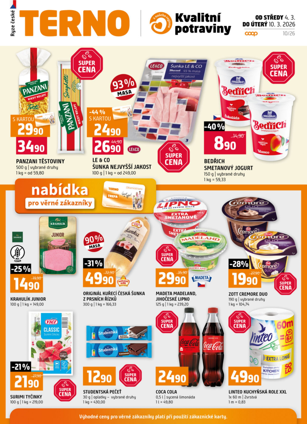 Leták Terno leták - Zlín, Český Krumlov, Prachatice, Strakonice, Blatná, Tábor - strana 19