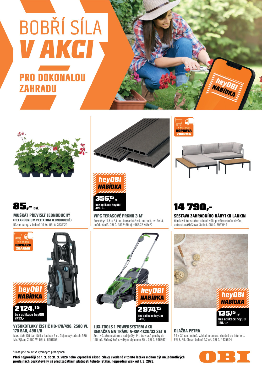 Leták OBI leták - strana 1
