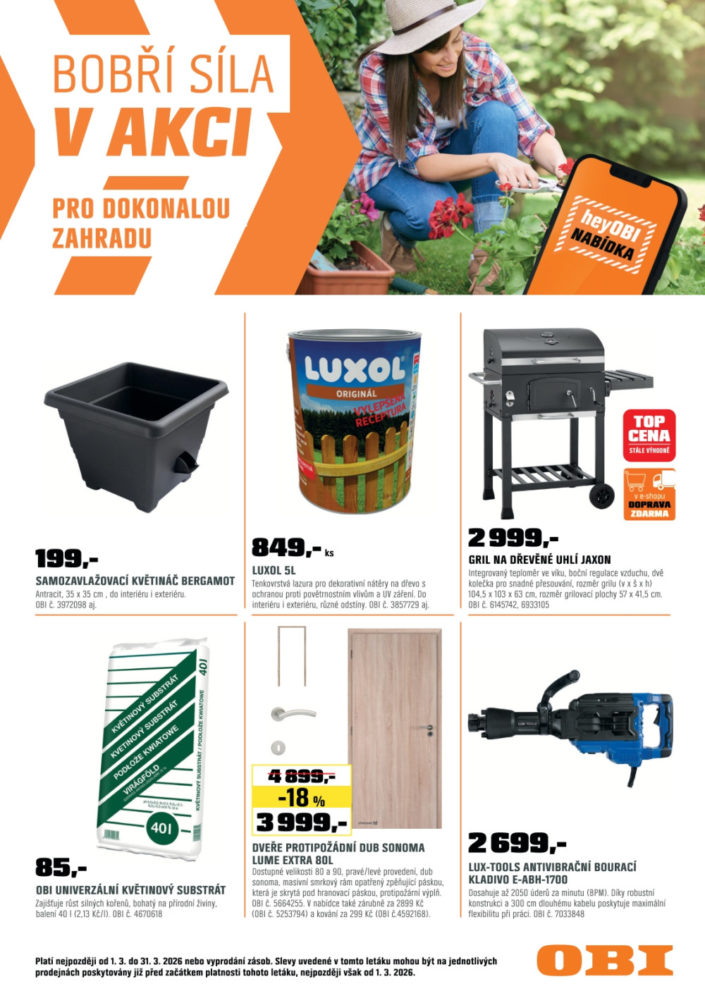 Leták OBI leták - strana 1