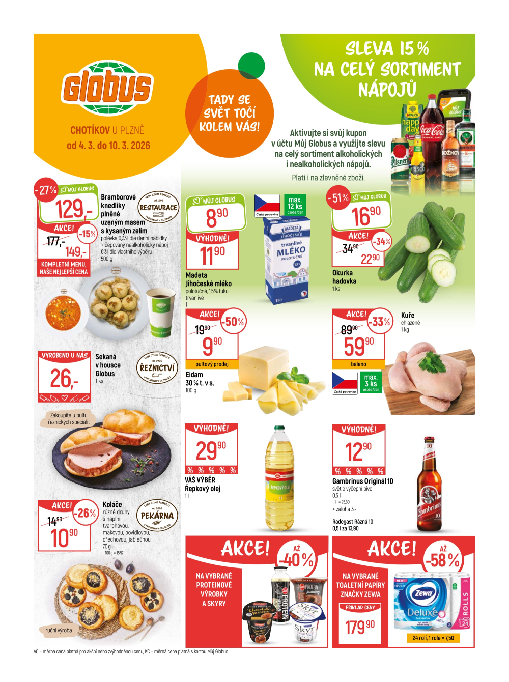 Leták Globus leták Chotikov (Plzeň) - strana 1