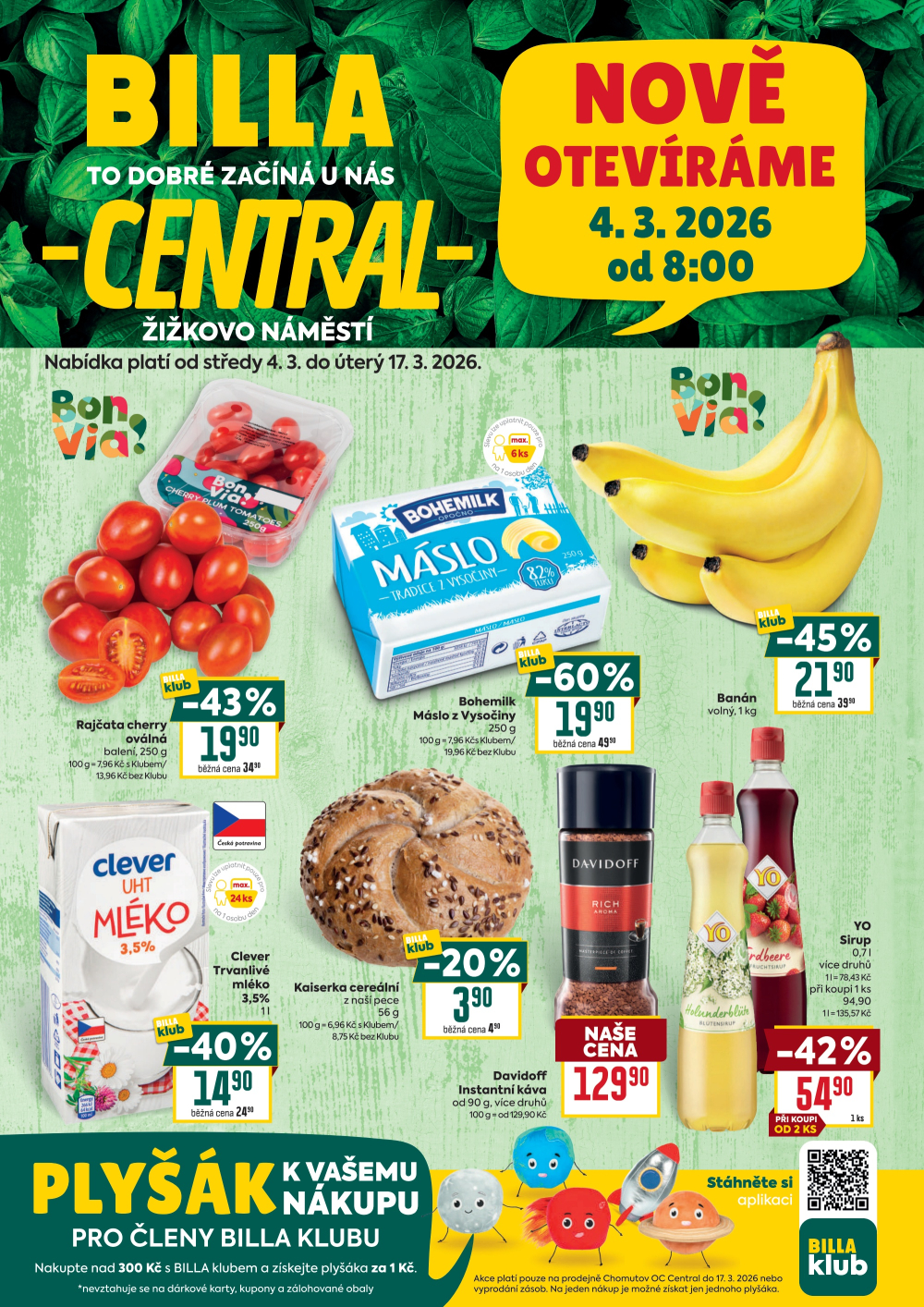 Leták BILLA leták - Chomutov, Žižkovo náměstí - strana 1