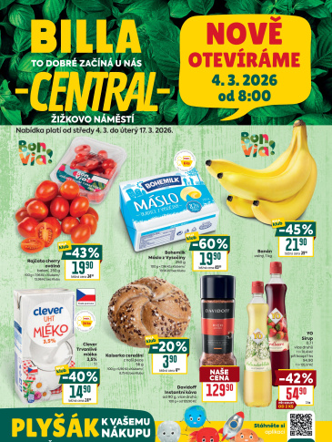 BILLA leták - Chomutov, Žižkovo náměstí