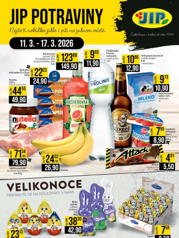 JIP leták CC Cash & Carry - České Budějovice, Most, Náchod, Svoboda nad Úpou, Sušice