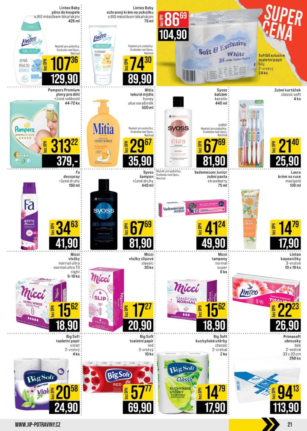 Leták JIP leták CC Cash & Carry - České Budějovice, Most, Náchod, Svoboda nad Úpou, Sušice - strana 21