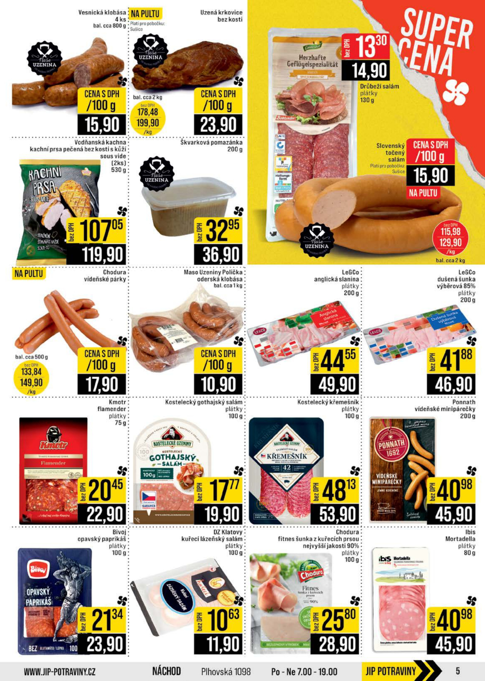 Leták JIP leták CC Cash & Carry - České Budějovice, Most, Náchod, Svoboda nad Úpou, Sušice - strana 5