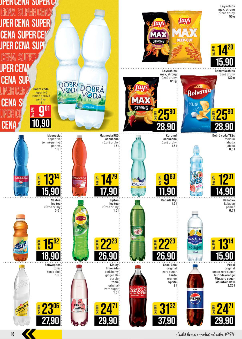 Leták JIP leták CC Cash & Carry - Brno, Ostrava, Praha, Polička, Olomouc, Karlovy Vary, Zlín, Jilemnice, Pardubice - strana 16