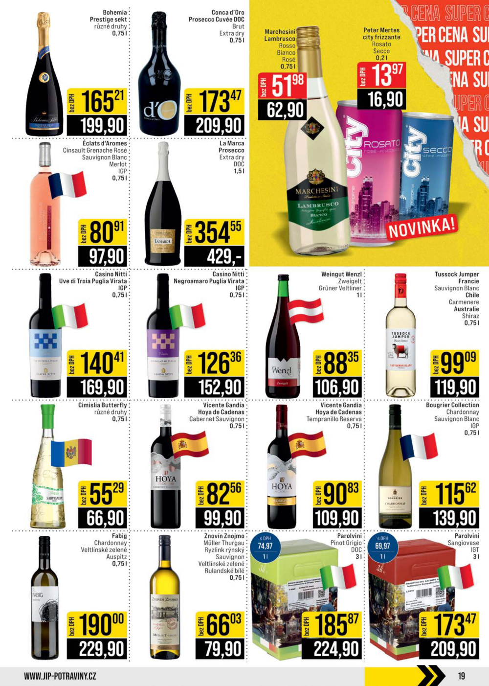 Leták JIP leták CC Cash & Carry - Brno, Ostrava, Praha, Polička, Olomouc, Karlovy Vary, Zlín, Jilemnice, Pardubice - strana 19