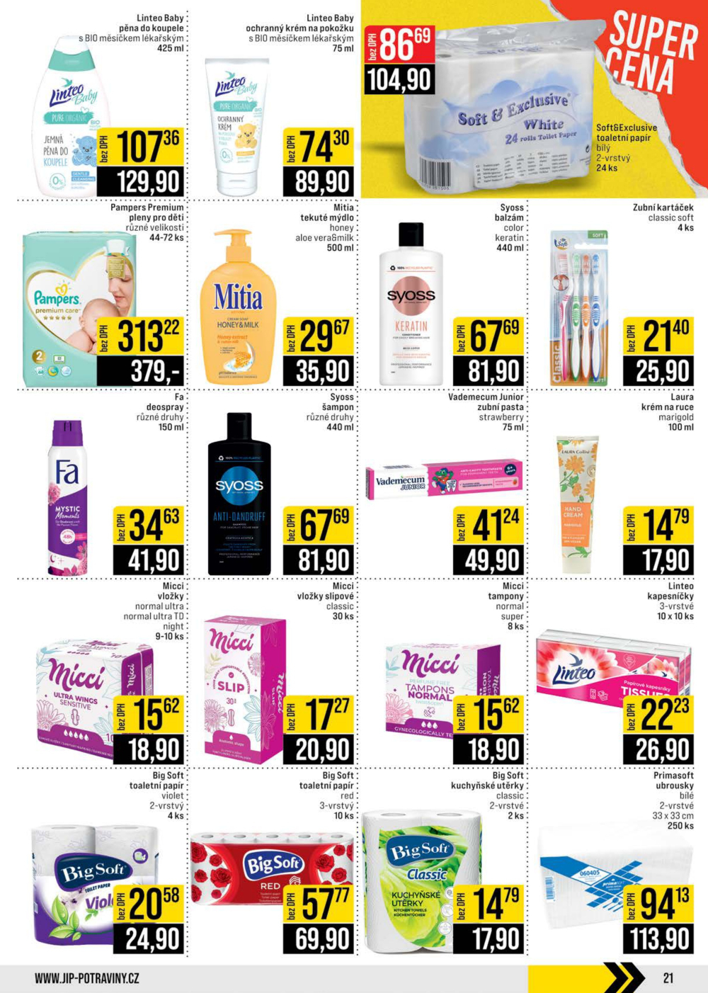 Leták JIP leták CC Cash & Carry - Brno, Ostrava, Praha, Polička, Olomouc, Karlovy Vary, Zlín, Jilemnice, Pardubice - strana 21