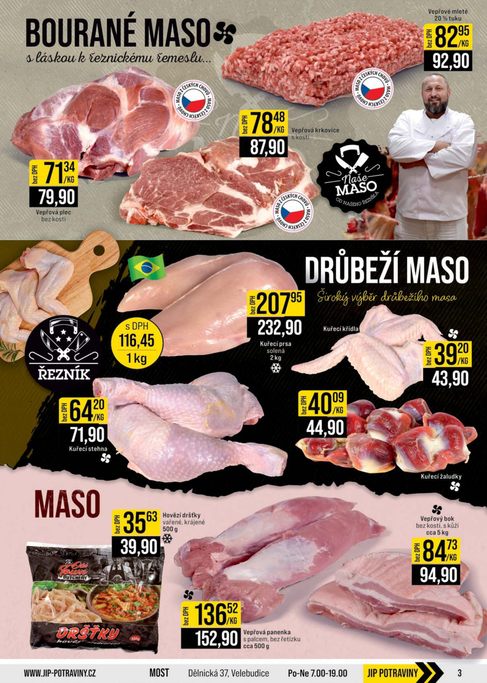 Leták JIP leták CC Cash & Carry - Brno, Ostrava, Praha, Polička, Olomouc, Karlovy Vary, Zlín, Jilemnice, Pardubice - strana 3