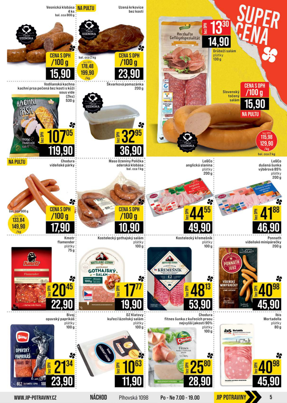 Leták JIP leták CC Cash & Carry - Brno, Ostrava, Praha, Polička, Olomouc, Karlovy Vary, Zlín, Jilemnice, Pardubice - strana 5