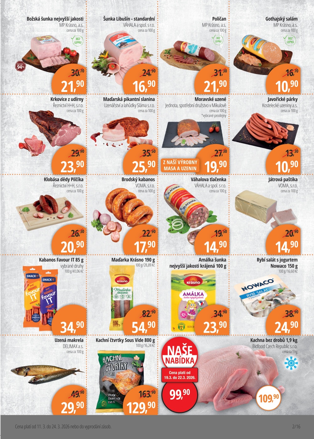 Leták Jednota Mikulov leták - strana 2