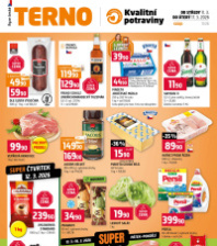 Akční leták Terno  - České Budějovice, Bechyně, Týn nad Vltavou, Třeboň, Trhové Sviny a Borovany