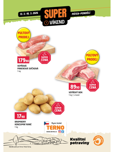 Terno leták Víkendovka - Trhové Sviny