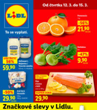 Akční leták Lidl  od čtvrtka - Značkové slevy