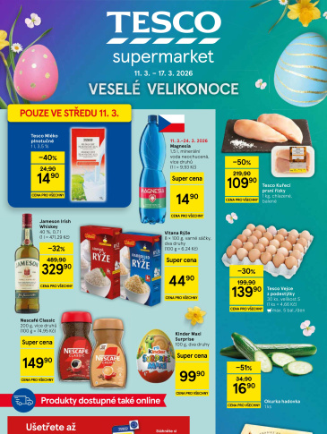 Tesco supermarket leták