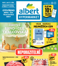 Akční leták Albert Hypermarket  - Brno Cejl, Tkalcovská