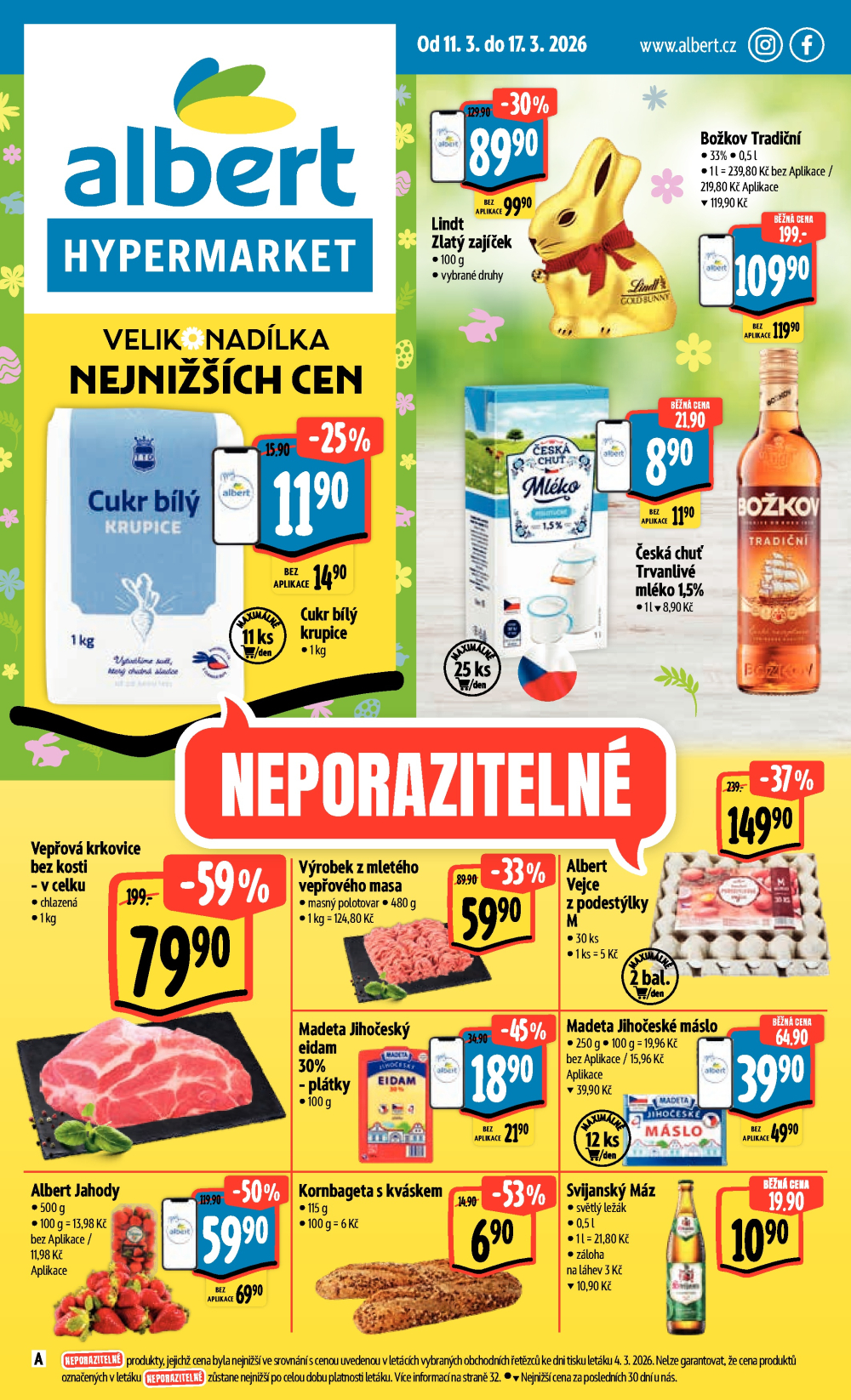 Leták Albert Hypermarket leták - strana 1