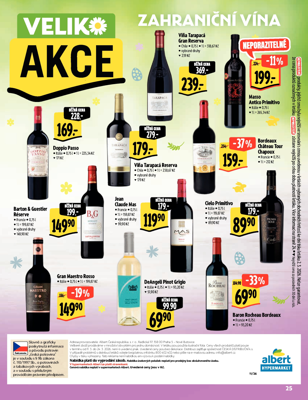 Leták Albert Hypermarket - Velikonadílka excelentních chutí - strana 25