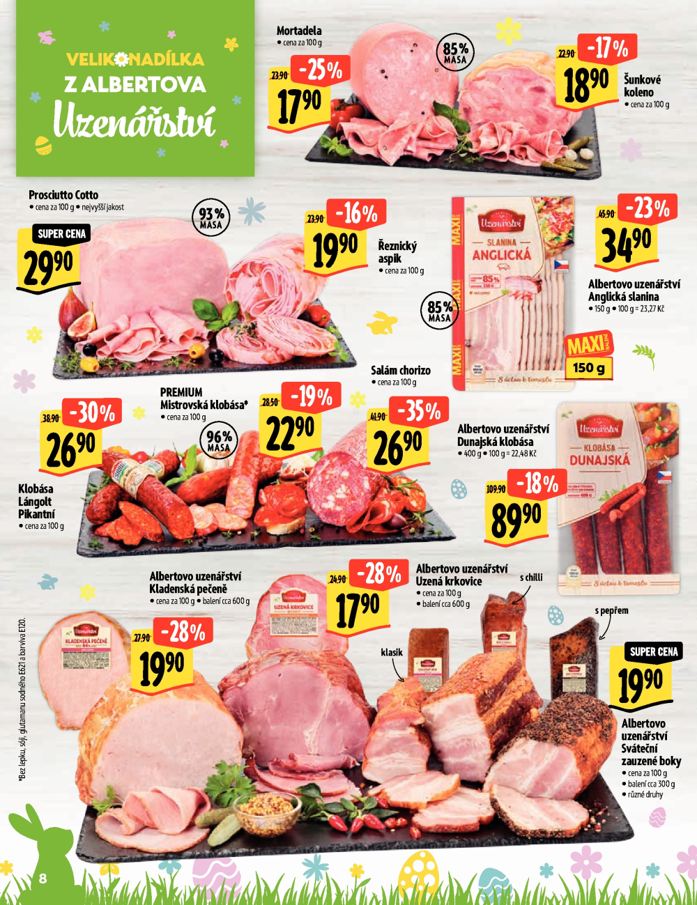 Leták Albert Hypermarket - Velikonadílka excelentních chutí - strana 8