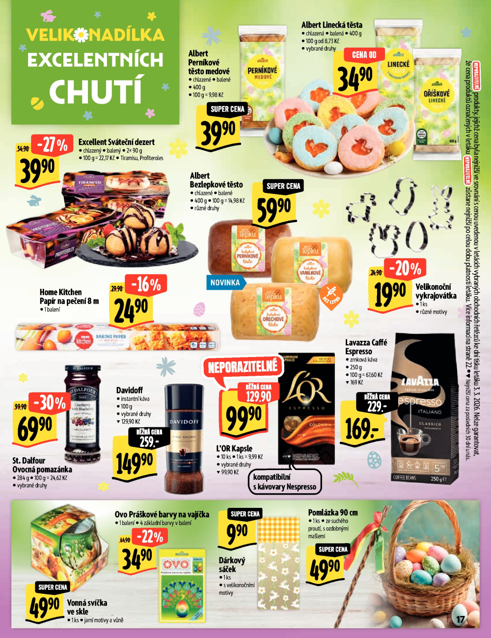 Leták Albert Supermarket - Velikonadílka excelentních chutí - strana 17