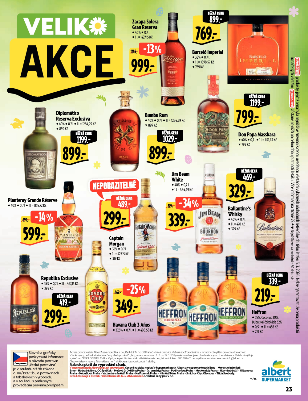 Leták Albert Supermarket - Velikonadílka excelentních chutí - strana 23