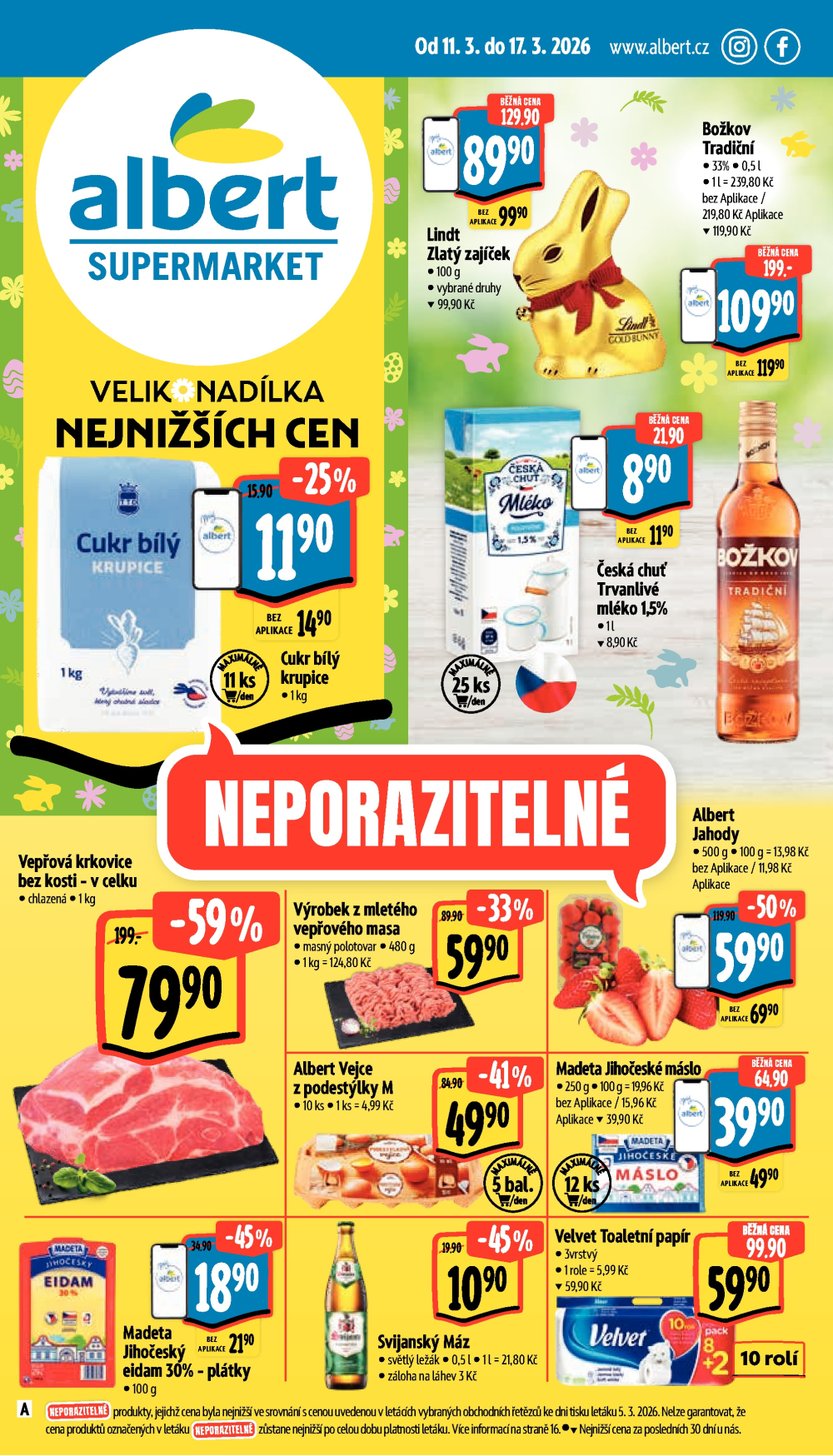 Leták Albert Supermarket leták - strana 1