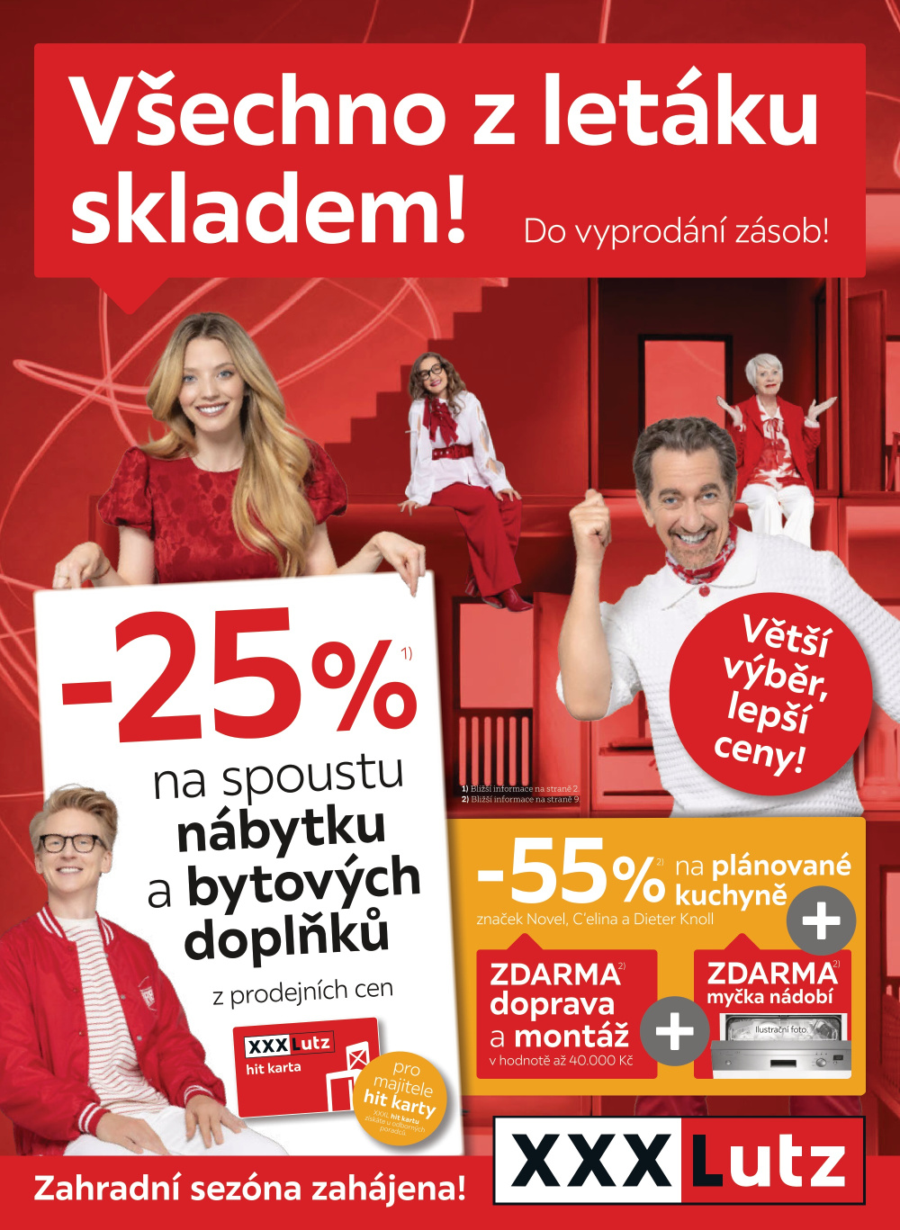 Leták XXXLutz leták - Všechno z letáku skladem! - strana 1