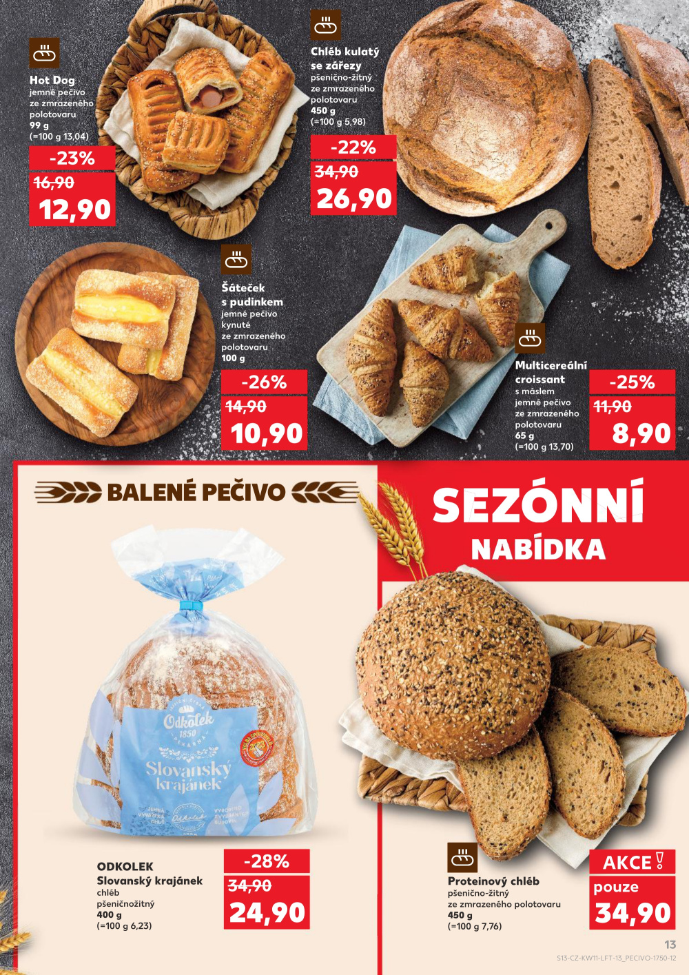 Leták Kaufland leták Teplice, Bohosudovská - strana 13