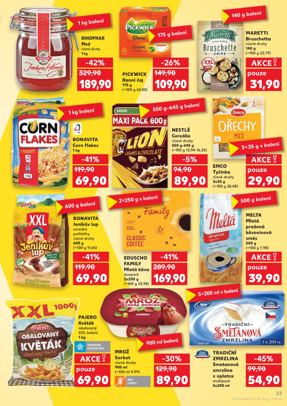 Leták Kaufland leták Teplice, Bohosudovská - strana 23
