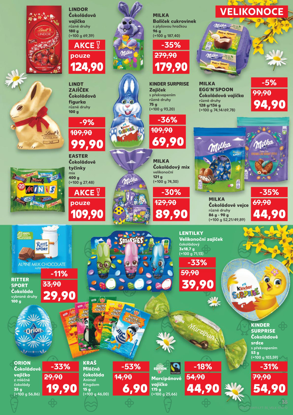 Leták Kaufland leták Teplice, Bohosudovská - strana 35