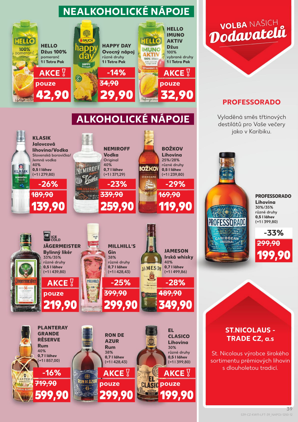 Leták Kaufland leták Praha 3 - Jarov - strana 39