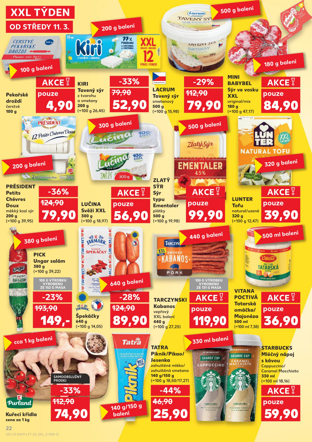 Leták Kaufland leták Prostějov, Okružní ulice - strana 22