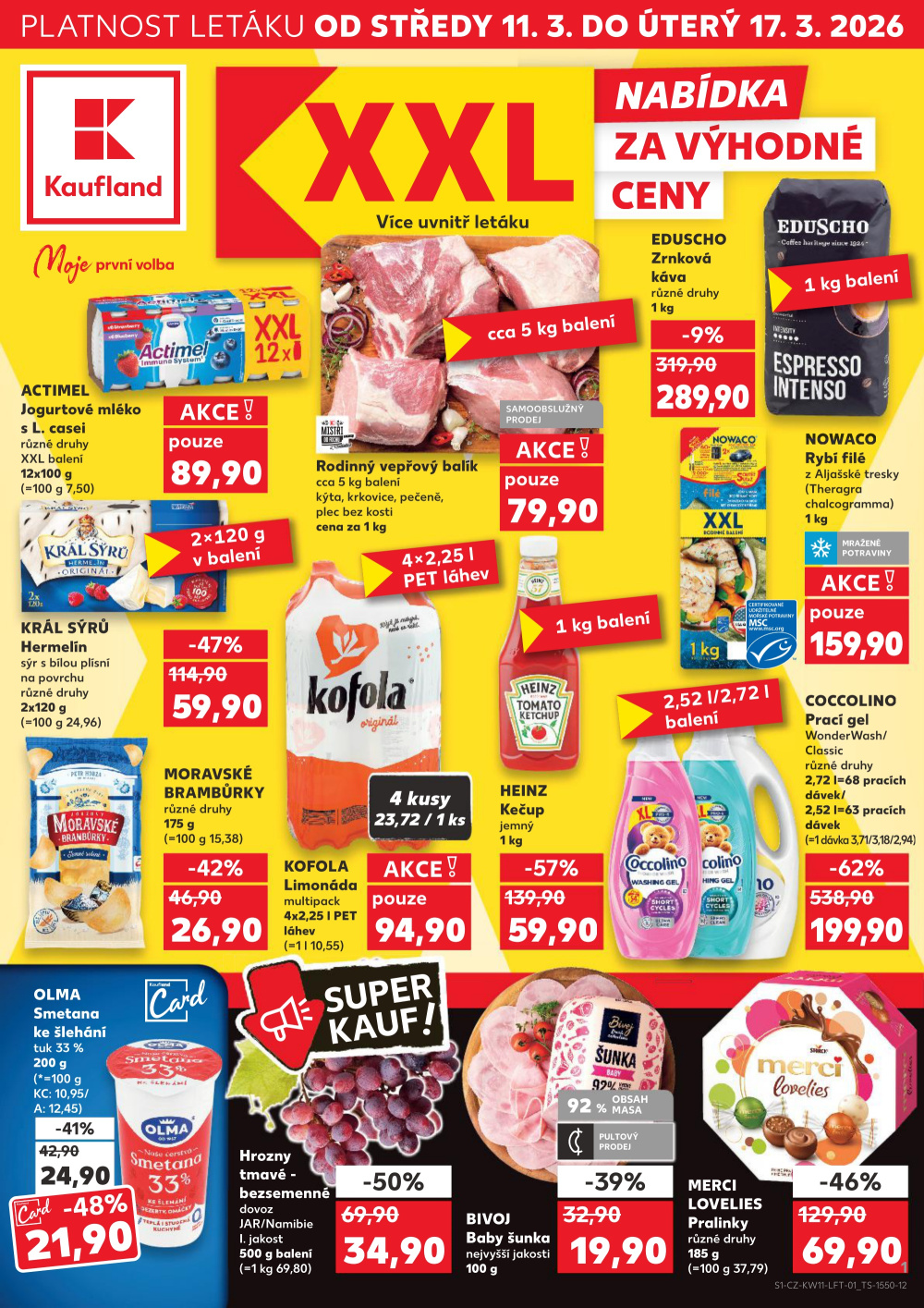 Leták Kaufland leták Hodonín, Konečná - strana 1