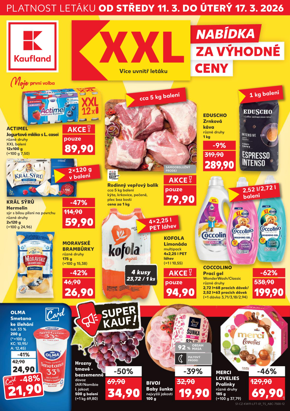 Leták Kaufland leták Veselí nad Moravou - strana 1