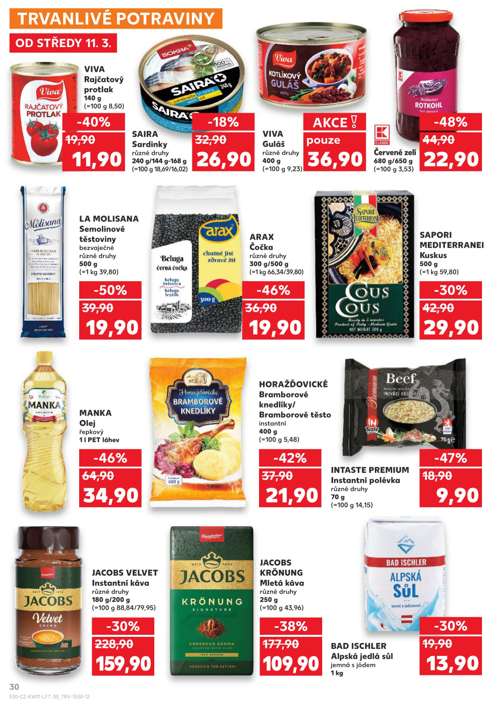 Leták Kaufland leták Praha 9 - Hloubětín - strana 30