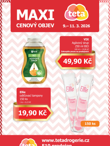 Teta drogerie - Maxi cenový objev