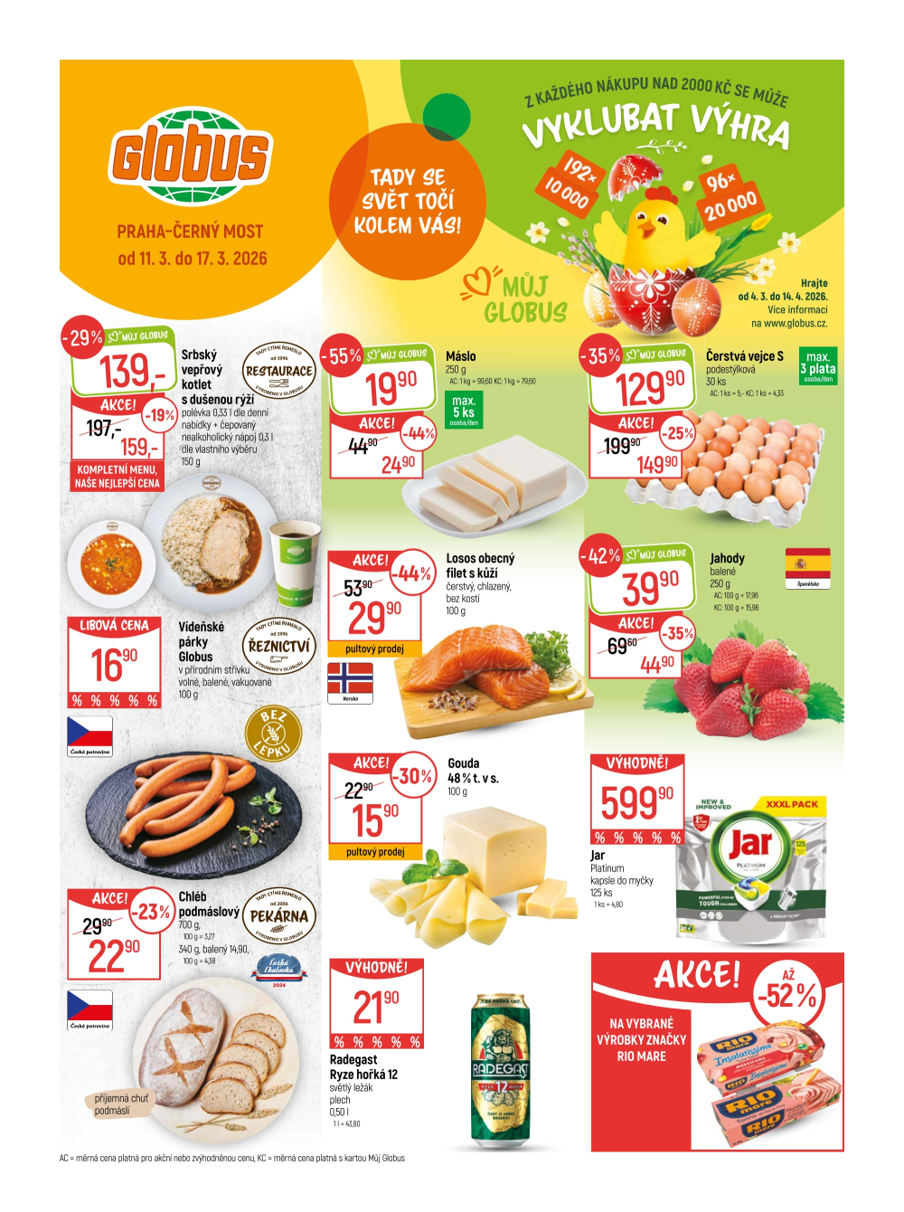 Leták Globus leták Praha - Černý Most - strana 1