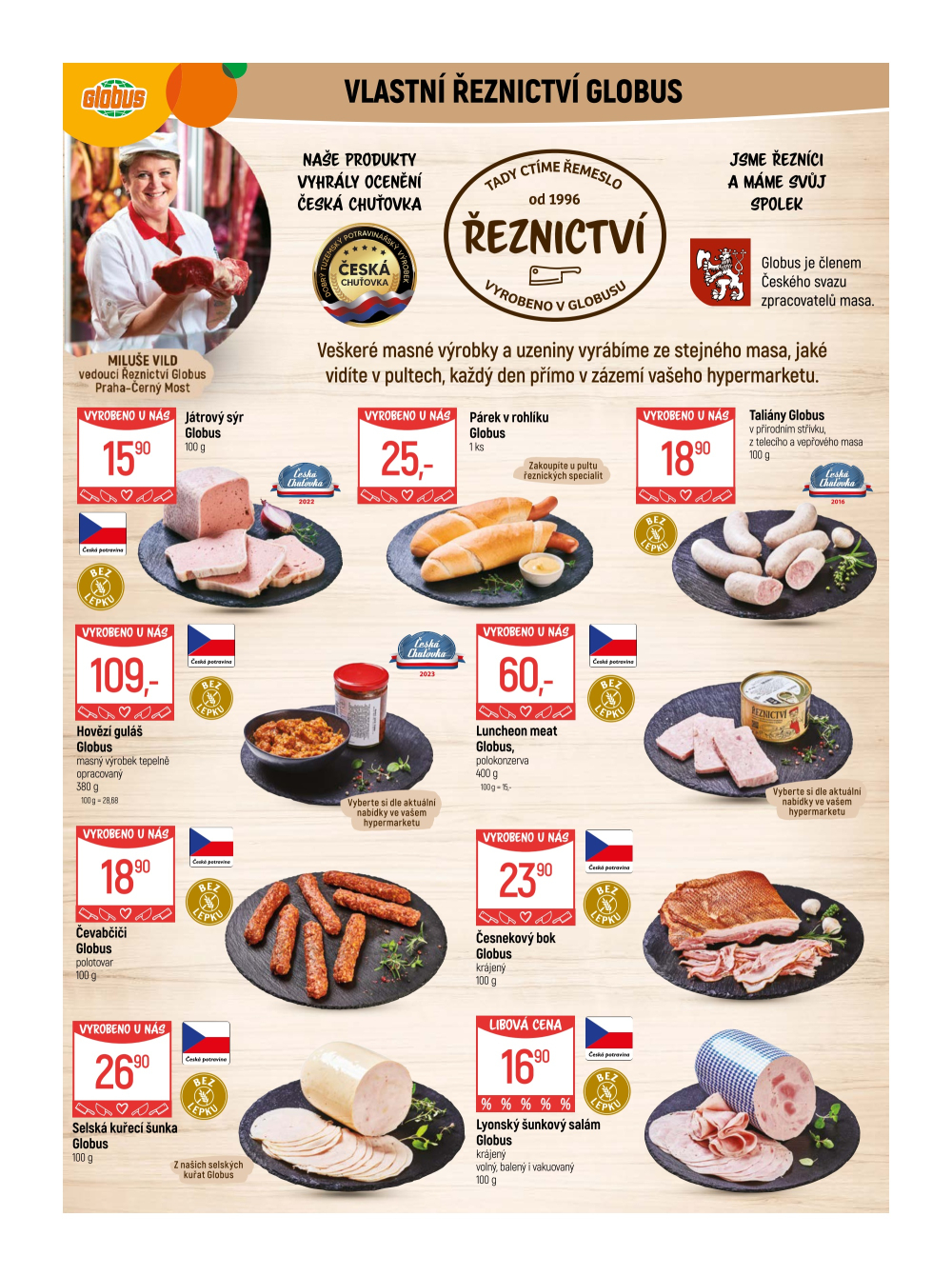 Leták Globus leták Praha - Černý Most - strana 6