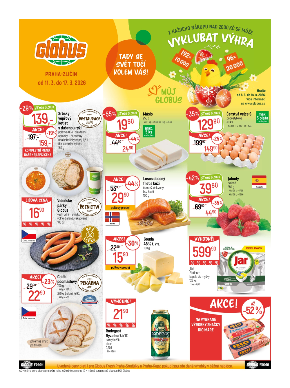 Leták Globus leták Praha - Zličín - strana 1