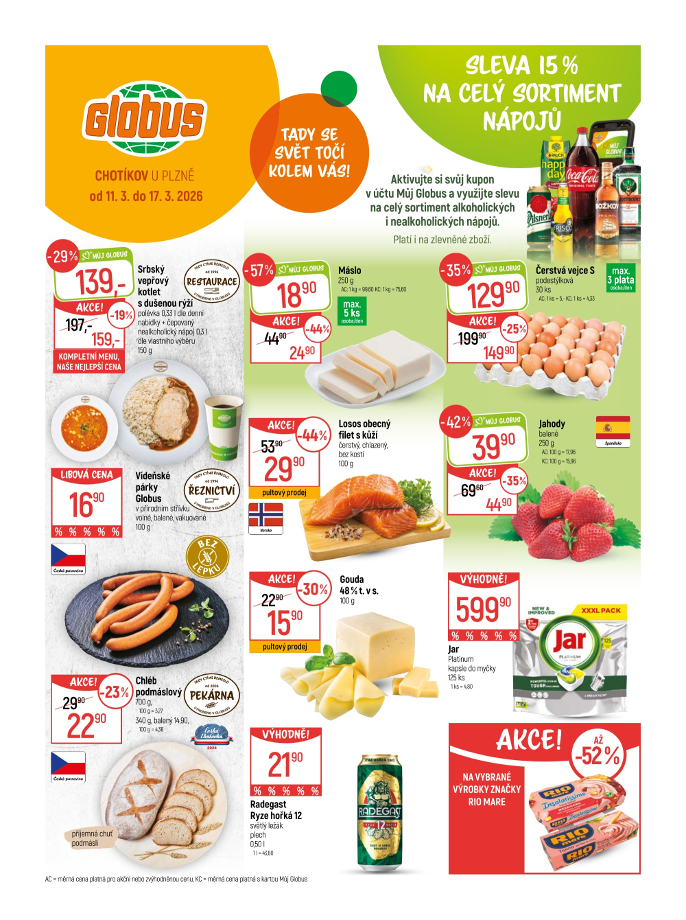 Leták Globus leták Chotikov (Plzeň) - strana 1