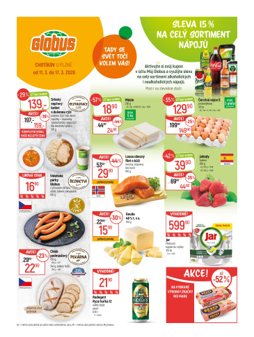 Globus leták Chotikov (Plzeň)