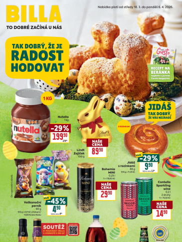 BILLA  leták - Velikonoce II.