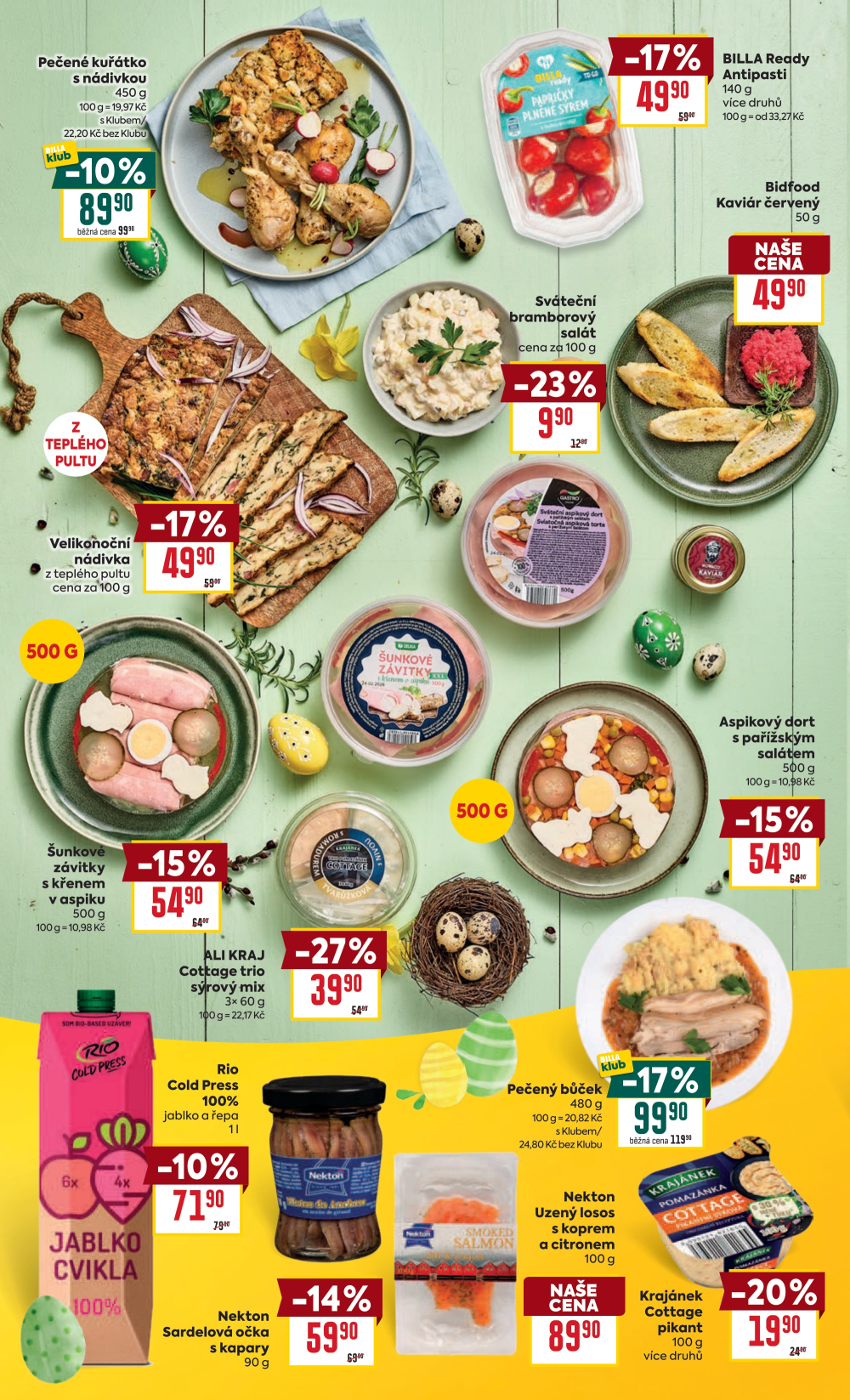 Leták BILLA  leták - Velikonoce II. - strana 4