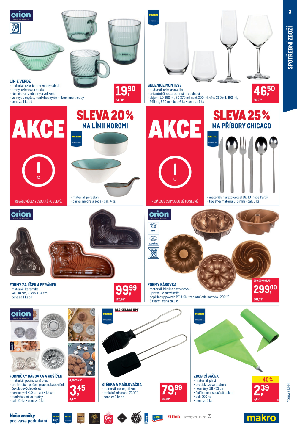 Leták Makro leták - Spotřební zboží, úklid, kosmetika - strana 3