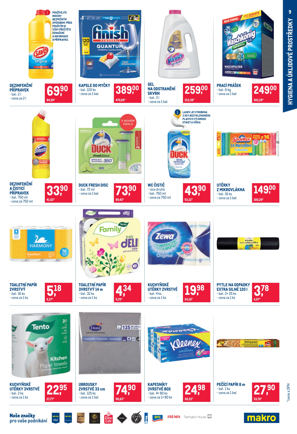 Leták Makro leták - Spotřební zboží, úklid, kosmetika - strana 9