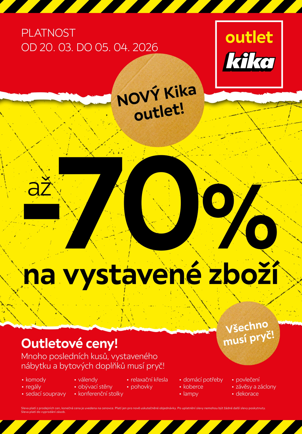 Leták Kika Nábytek leták - Nový Kika outlet - strana 1