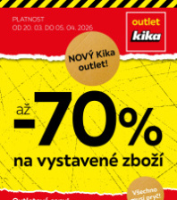 Akční leták Kika Nábytek  - Nový Kika outlet