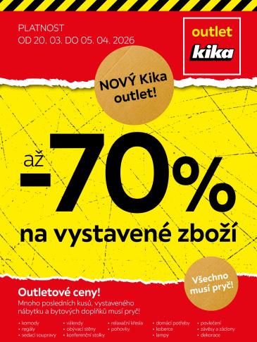Kika Nábytek leták - Nový Kika outlet