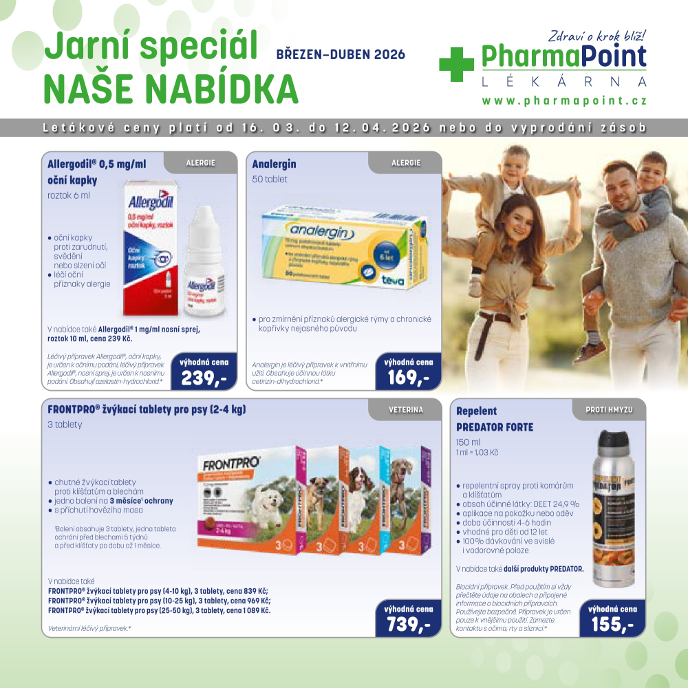 Leták PharmaPoint leták - Jarní speciál A - strana 1